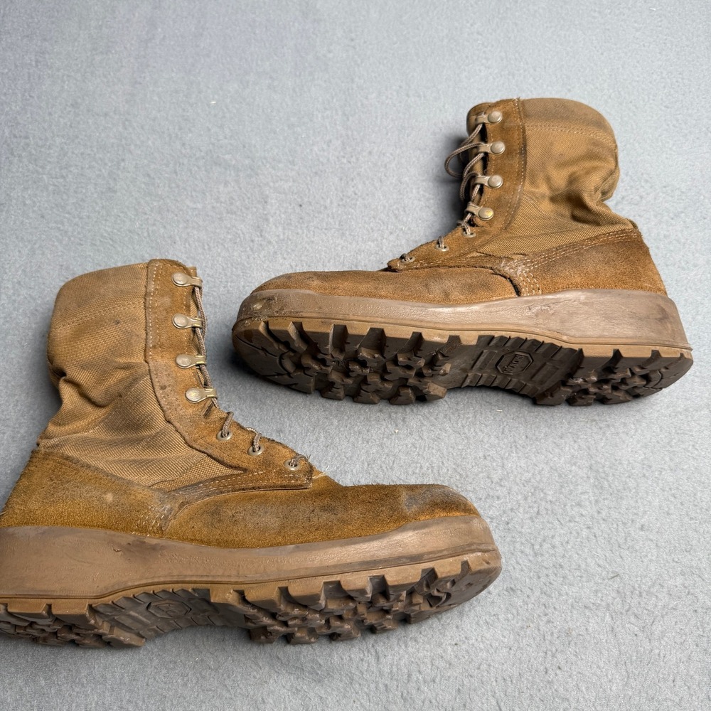 Belleville‎ AFSTC Coyote Brown Suede Steel Toe Military Flight Boots USA 6.5 R